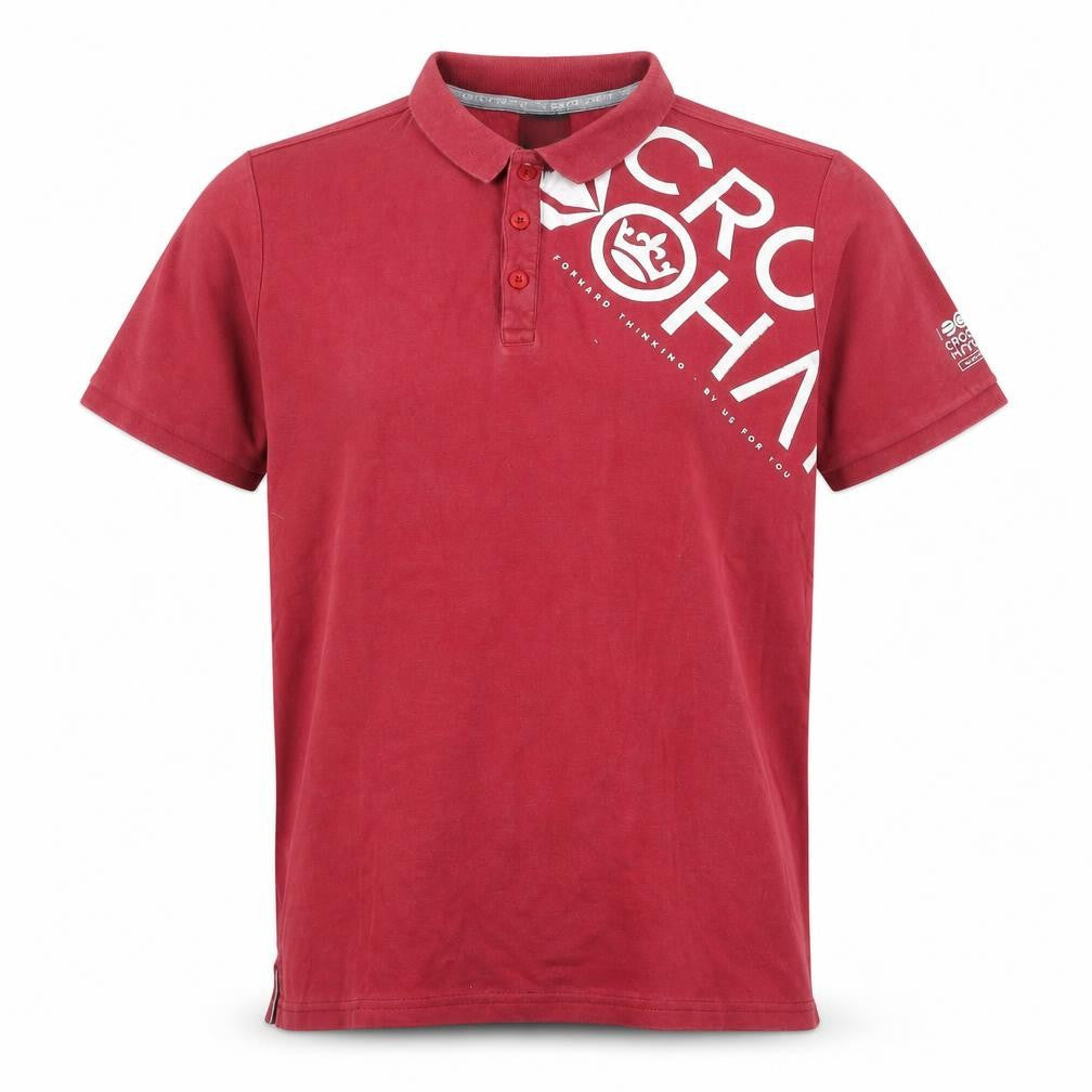 Crosshatch Men's Red Polo Shirt, Large, Short Sleeve