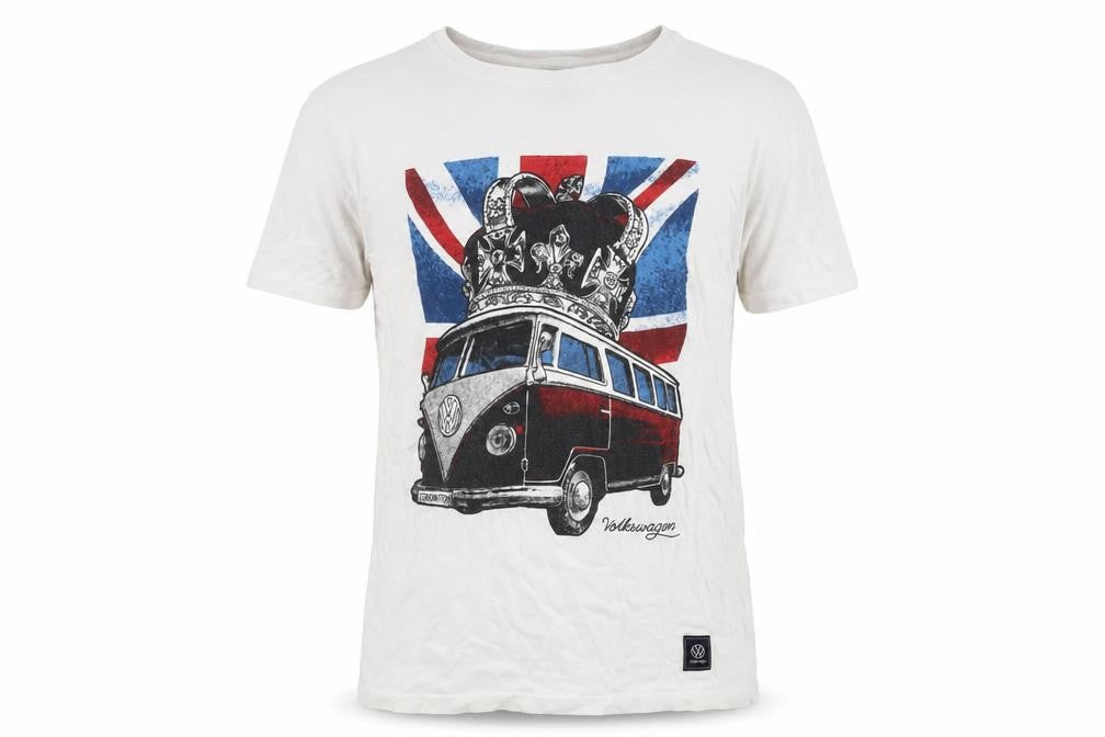 Tu Men's White Volkswagen Graphic T-Shirt, Size M
