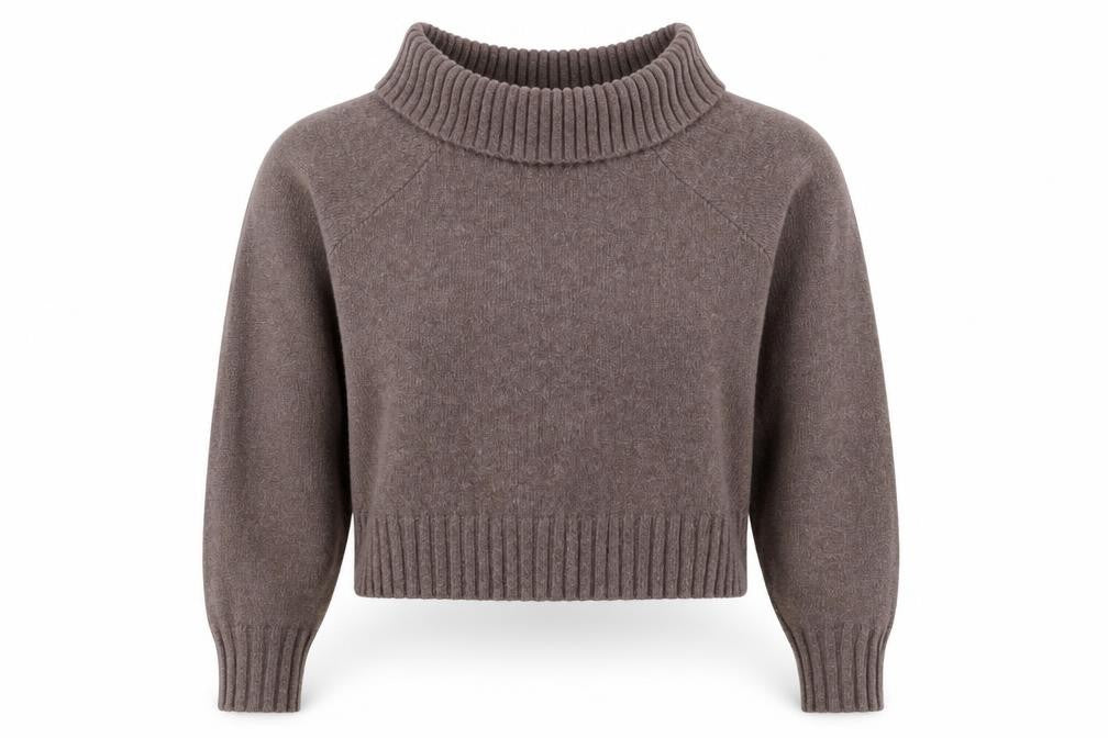 Hollister Women's Brown Cowl Neck Pullover Jumper S