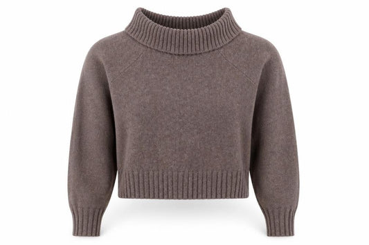 Hollister Women's Brown Cowl Neck Pullover Jumper S