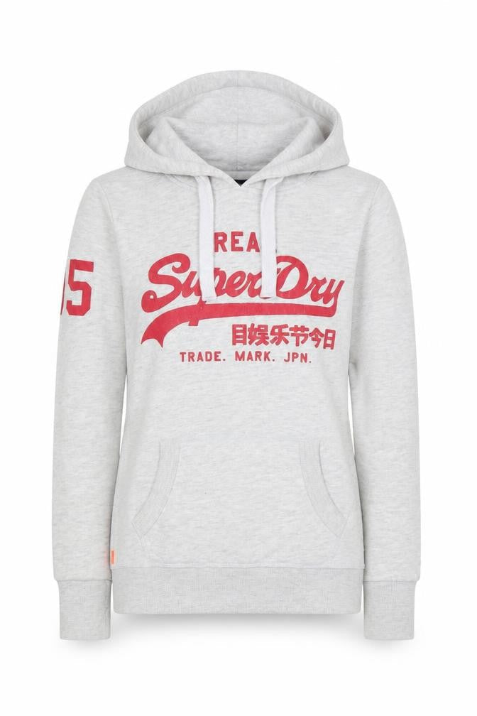 Superdry Women’s Grey Pullover Hoodie Size 8