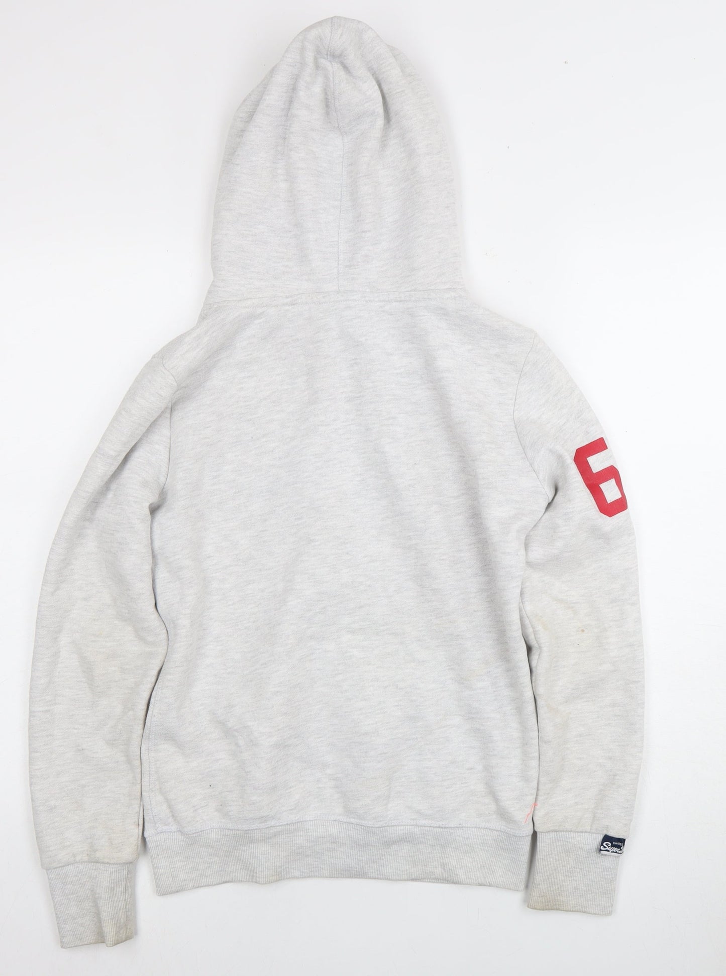 Superdry Women’s Grey Pullover Hoodie Size 8