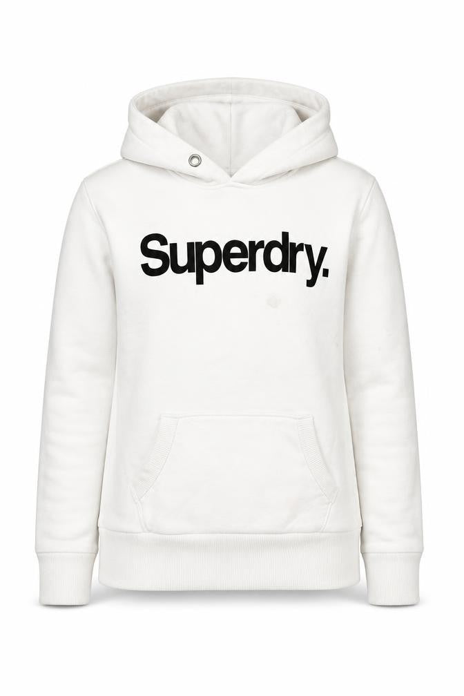 Superdry Women's White Pullover Hoodie Size 12