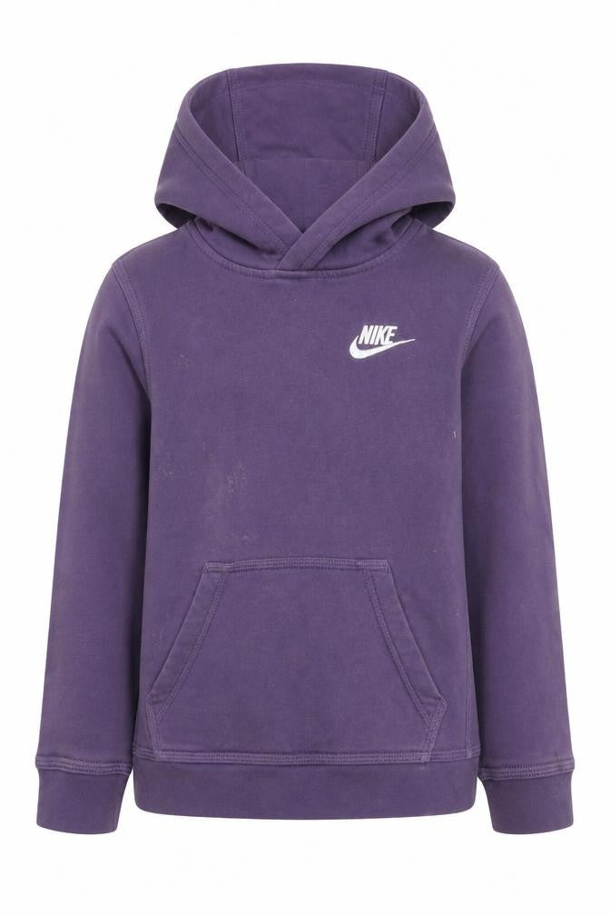 Nike Girls Purple Hoodie XS Pullover with Logo