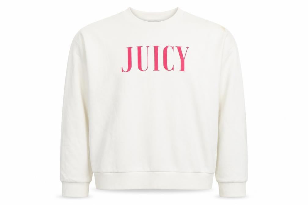 Juicy Couture Girls White Pullover Sweatshirt, 11 Years