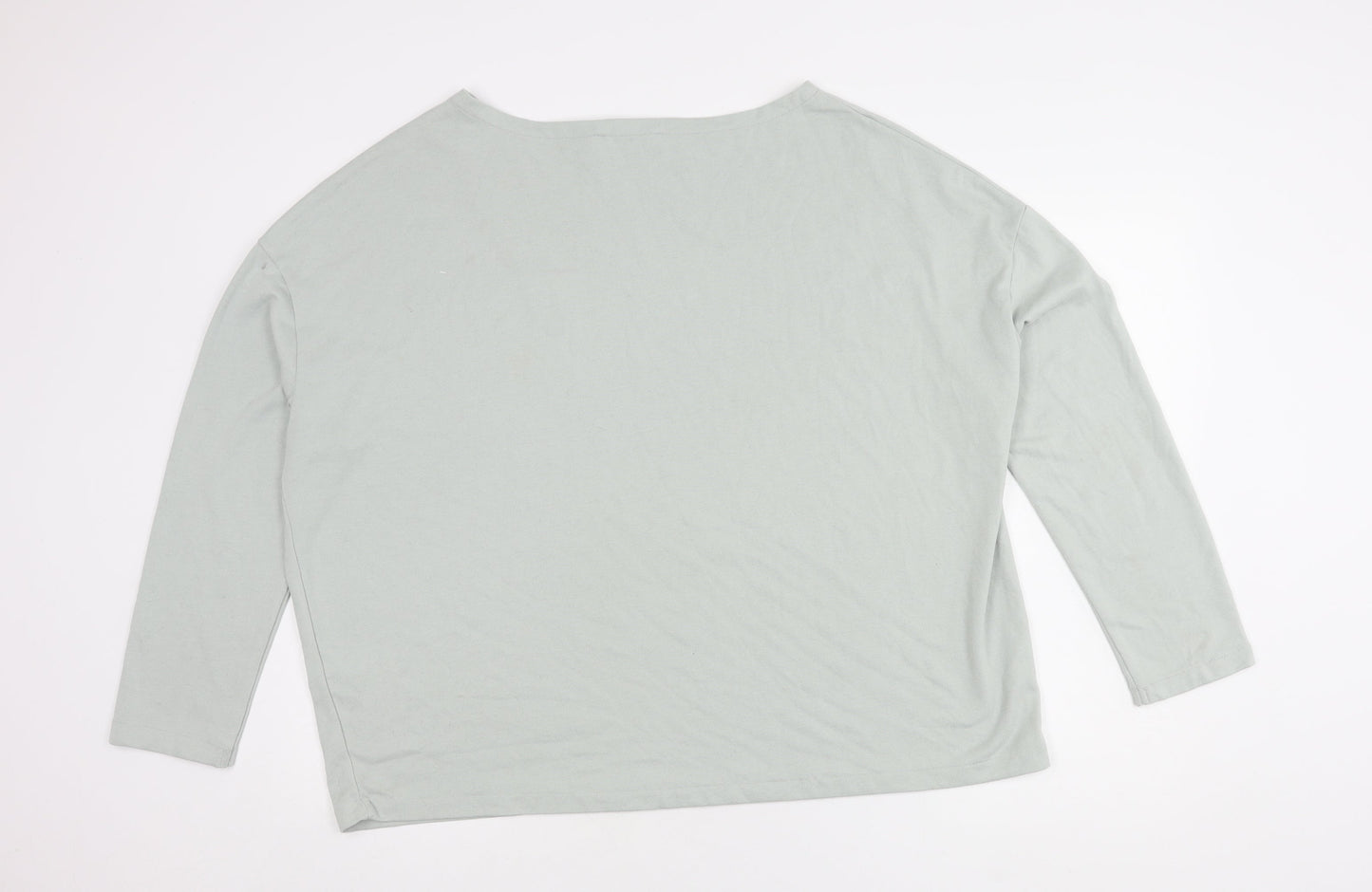 AllSaints Women's Grey 3/4 Sleeve Boat Neck Top