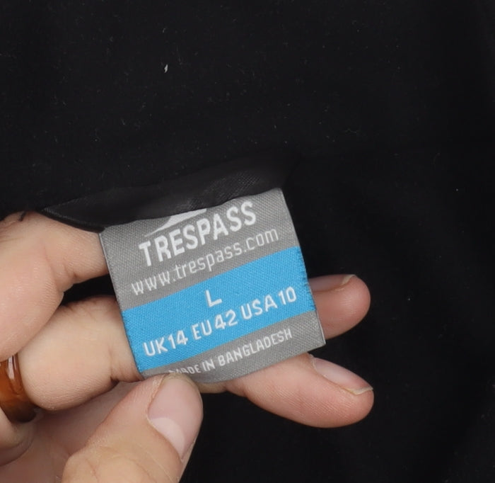 Trespass Black Fleece Jacket Unisex L