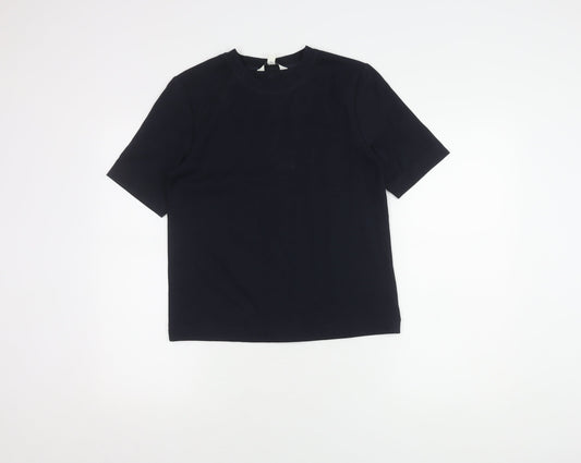 Marks and Spencer Women’s Black T-Shirt Size 6