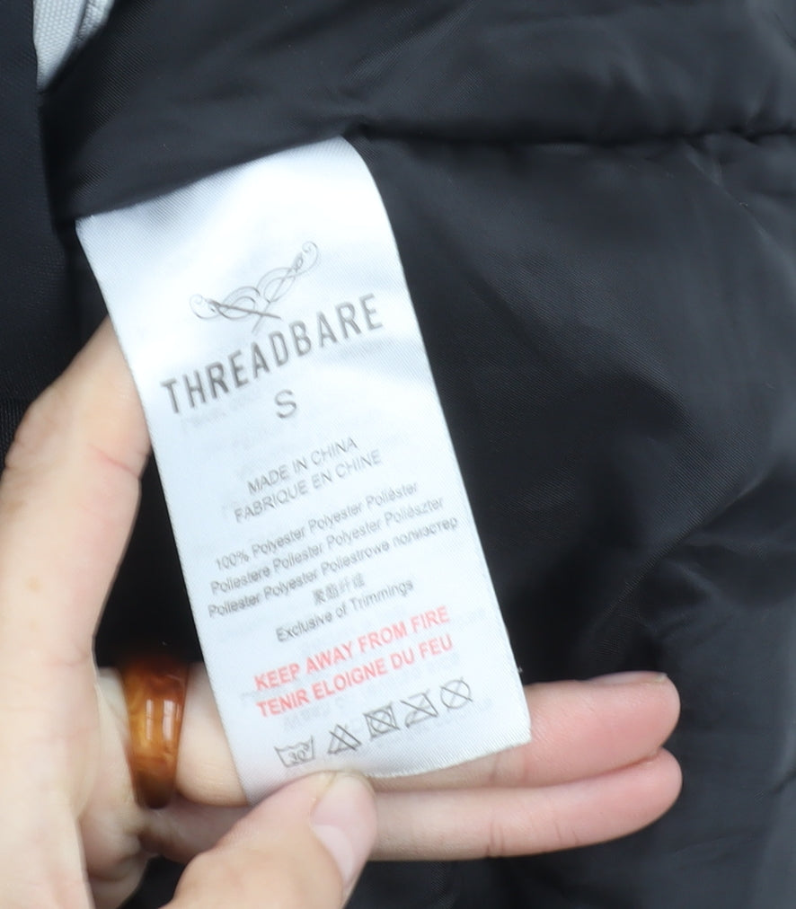 Threadbare Men's Black Parka Jacket S - Winter Essential