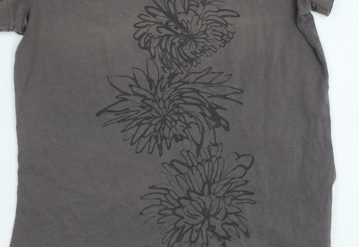 Merrell Women's T-Shirt Grey Floral Print Size S