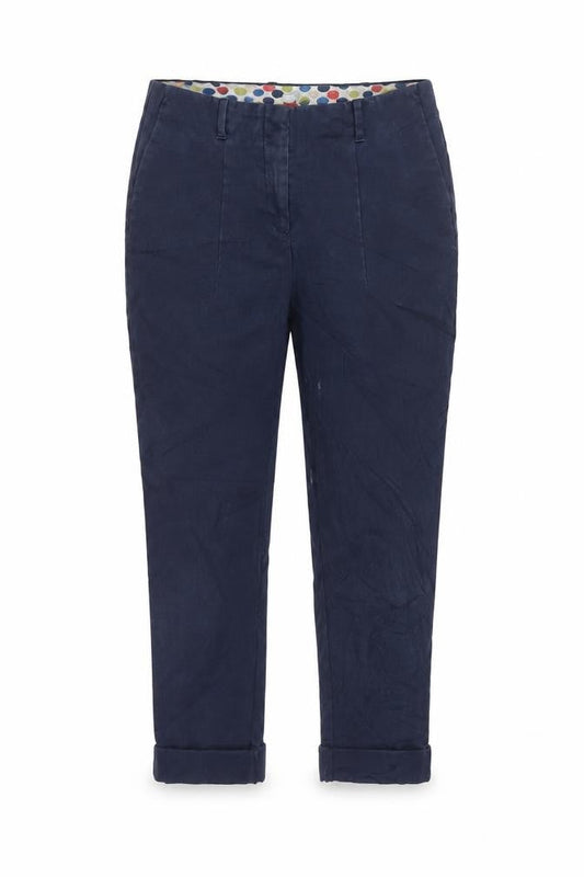 Boden Women's Blue Cotton Trousers Size 8