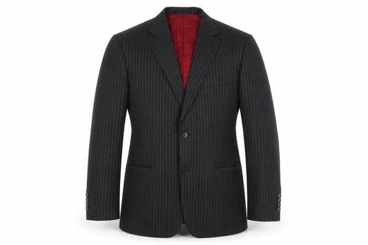 Austin Reed Men's Grey Striped Blazer, Size 42R