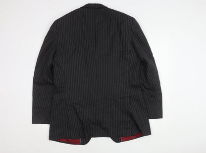 Austin Reed Men's Grey Striped Blazer, Size 42R