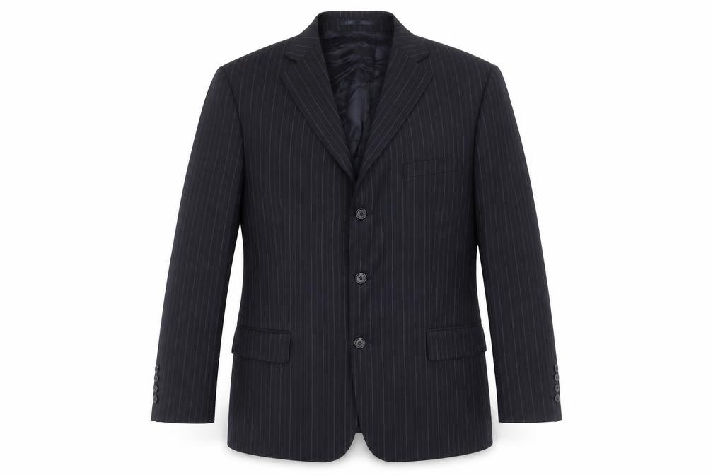 Jaeger Men's Blue Pinstripe Blazer 42R Regular Fit
