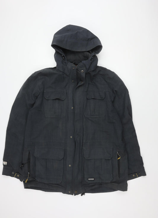 Iguana Men's Blue L Parka Jacket Waterproof