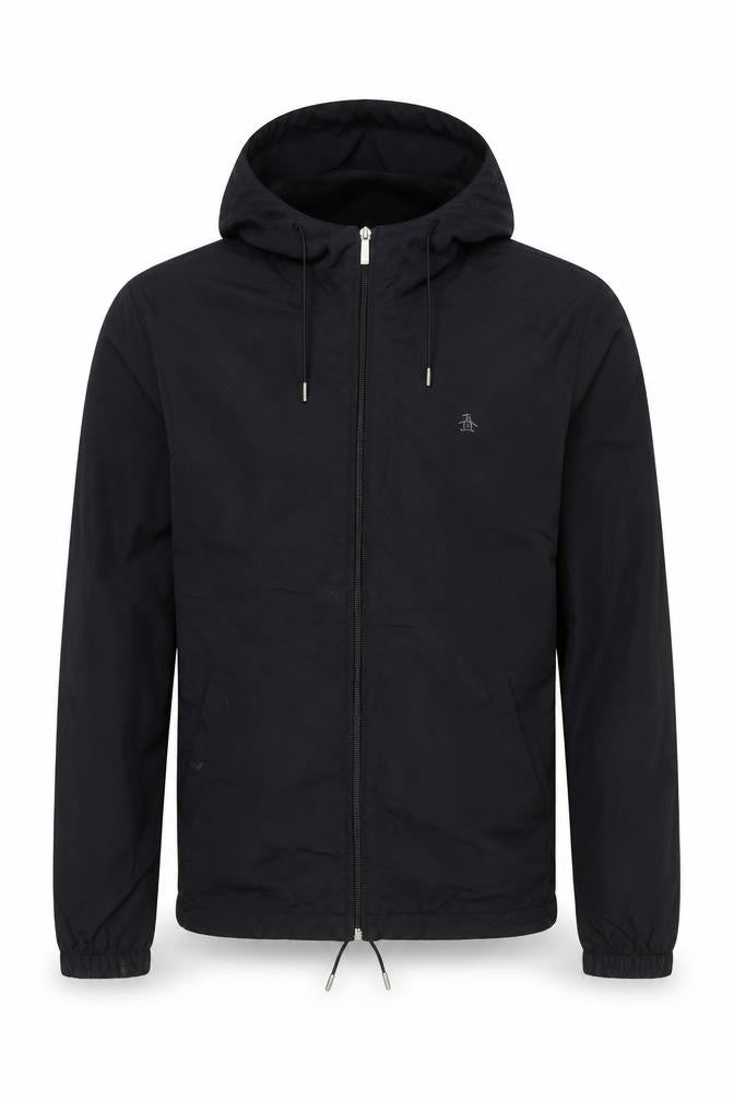 Penguin Men's Black Hooded Jacket, Size S, Autumn/Winter