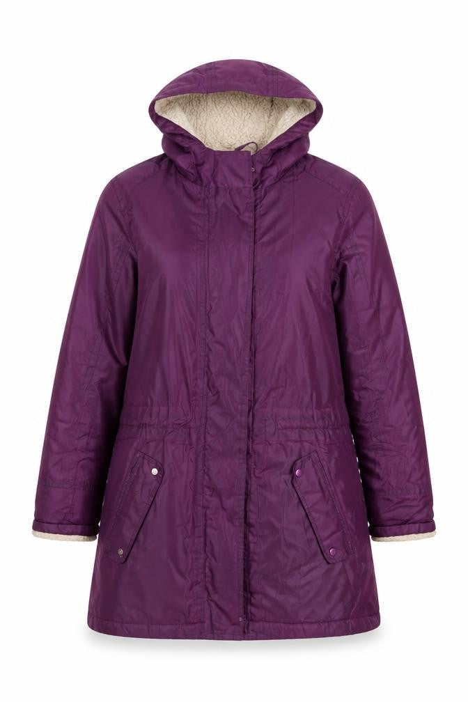 Cotton Traders Women's Purple Parka Size 12 Regular