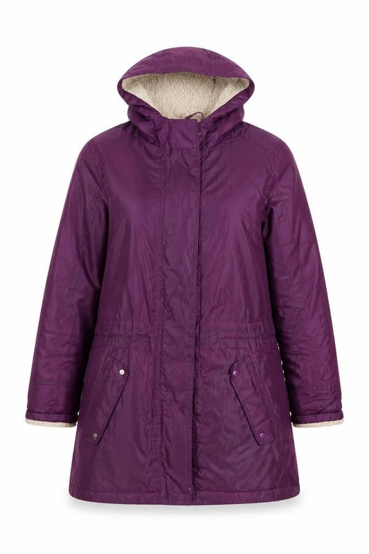 Cotton Traders Women's Purple Parka Size 12 Regular