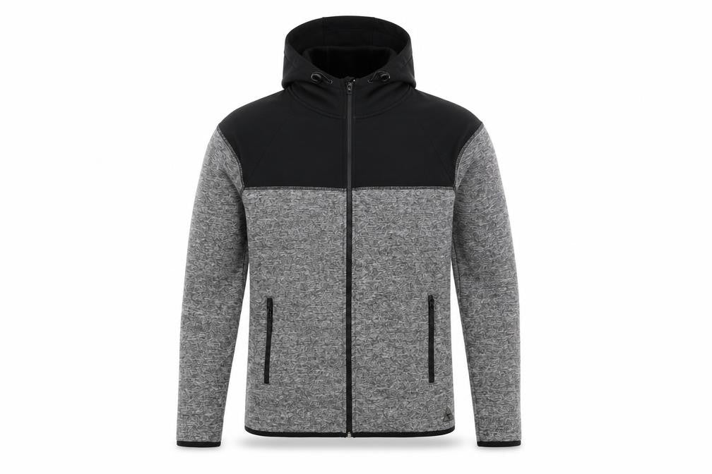 DNM Dissident Men's Black & Grey Hooded Jacket S