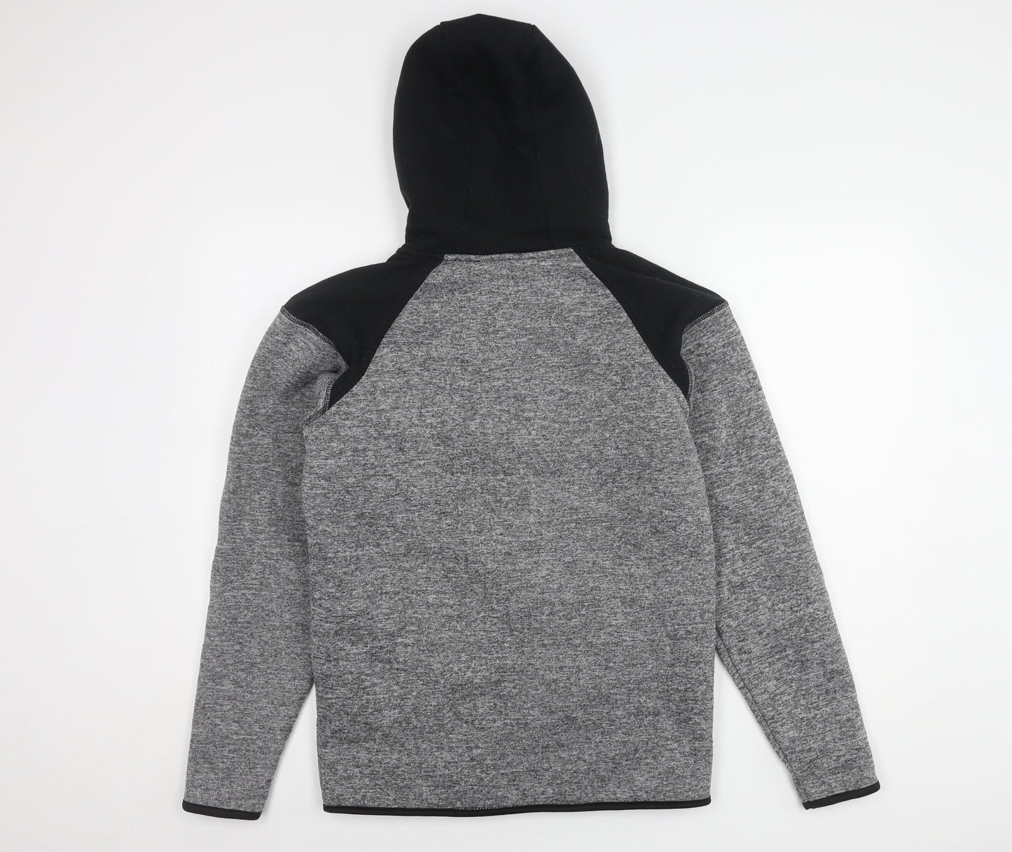 DNM Dissident Men's Black & Grey Hooded Jacket S