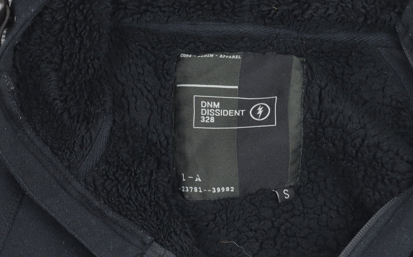 DNM Dissident Men's Black & Grey Hooded Jacket S