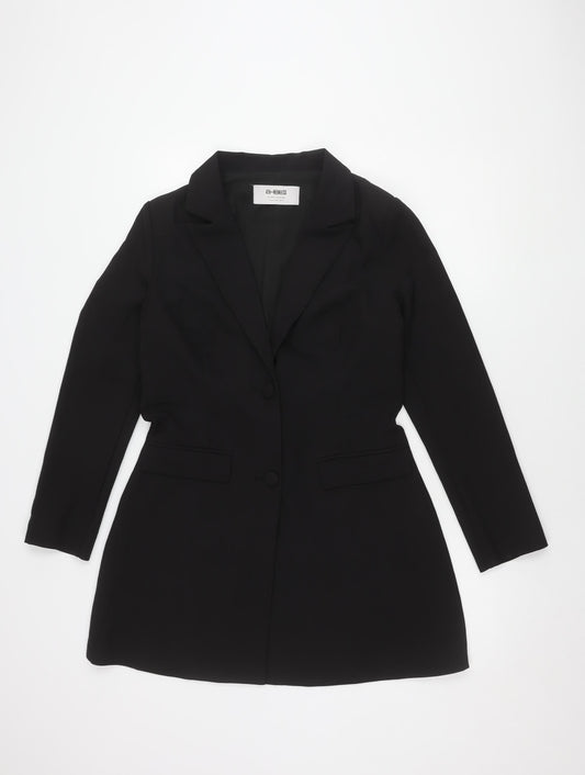 4th Reckless Women's Black Long Sleeve Belted Dress