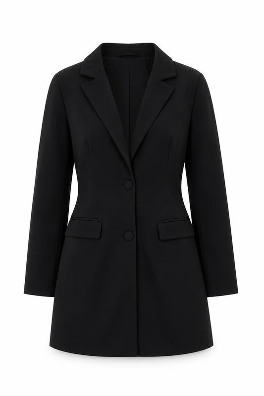 4th & Reckless Women's Black Long Sleeve Belted Dress