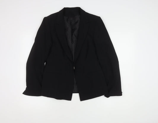 Bay Women’s Black Size 14 Pinstripe Blazer with Lining