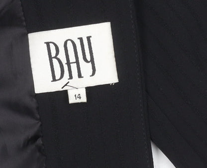 Bay Women’s Black Size 14 Pinstripe Blazer with Lining