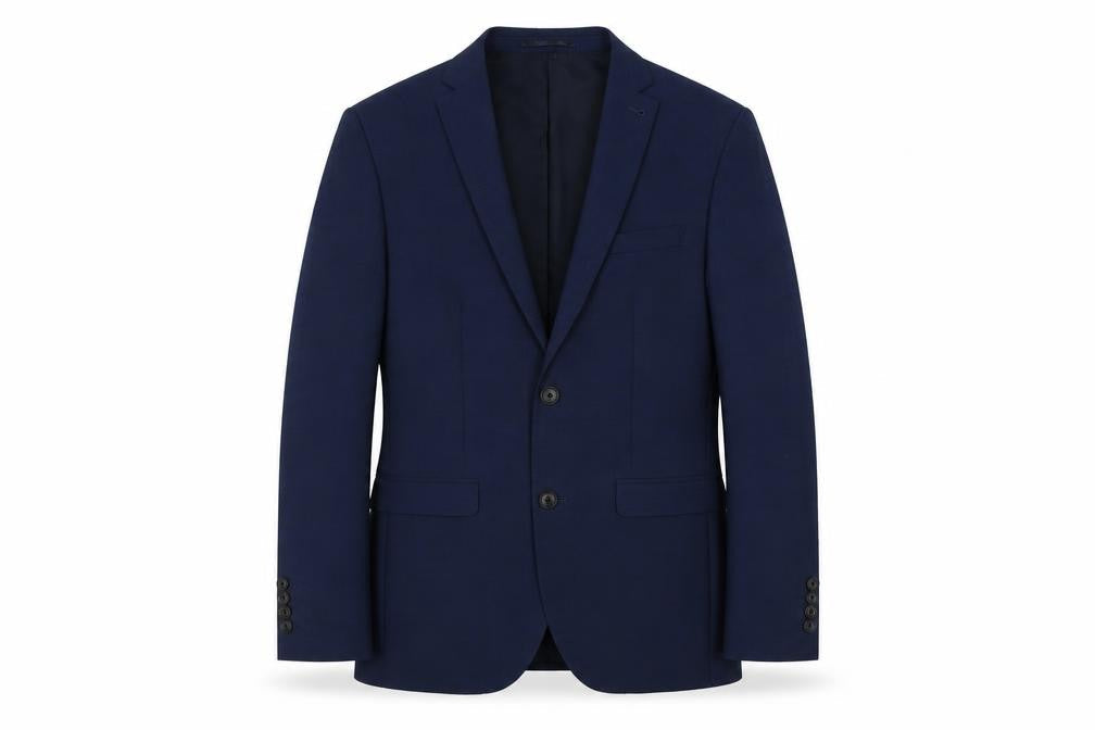 Next Men's Blue Wool-Blend Blazer Size 38S