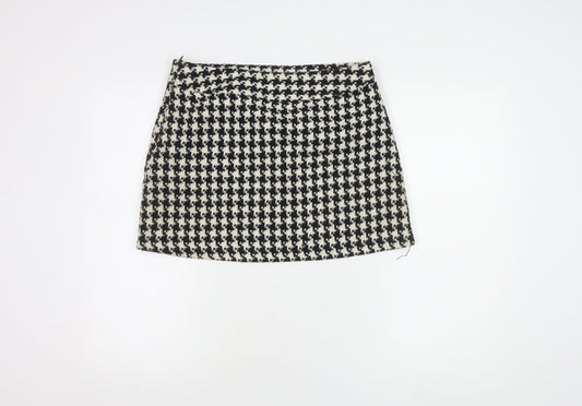 Dunnes Stores Women's Black Check Pencil Skirt Size 10