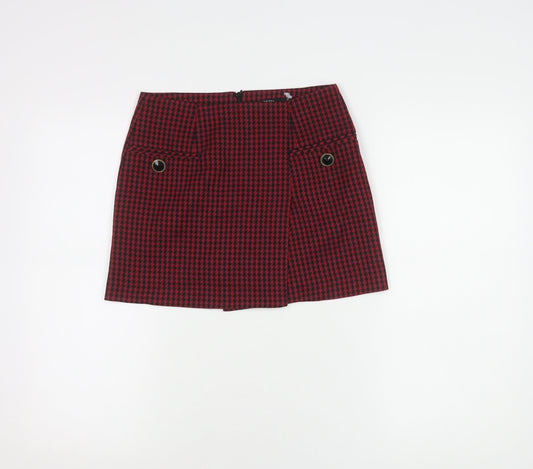 Zara Women's Multicoloured Herringbone Skirt - XS