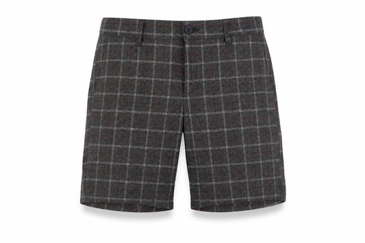 Front view of Only & Sons Check Pattern Shorts, Men's, size 32