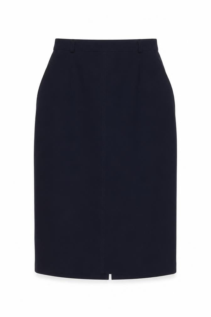 St Michael Women's Blue Pencil Skirt Size 12 Business