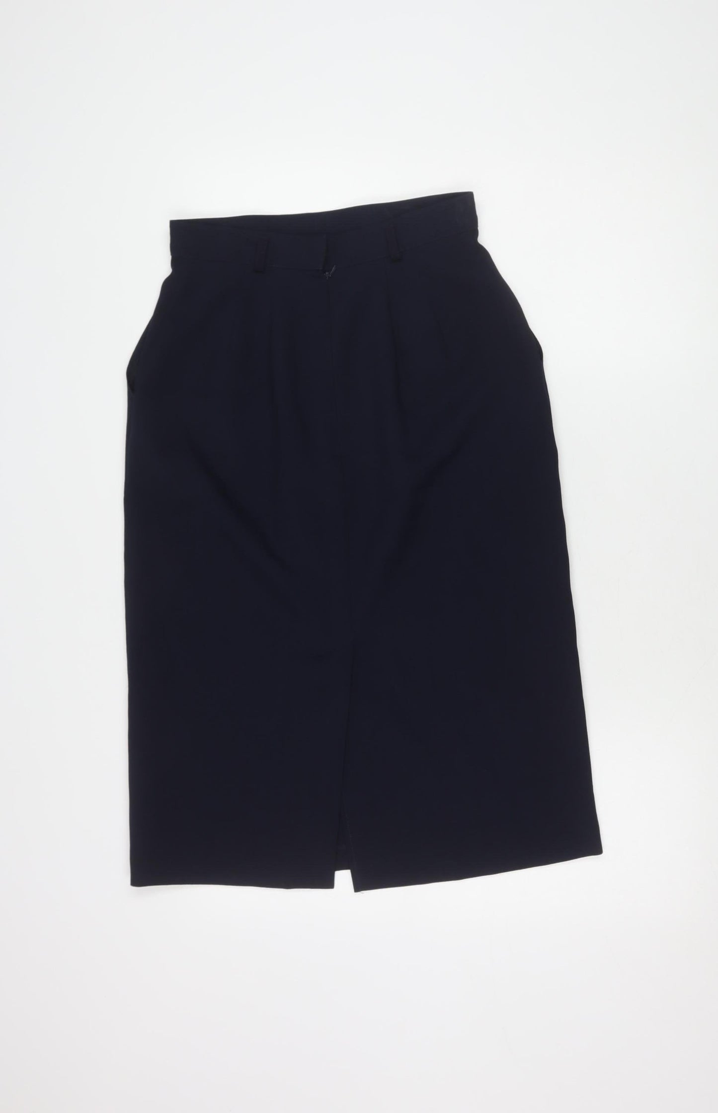 St Michael Women's Blue Pencil Skirt Size 12 Business
