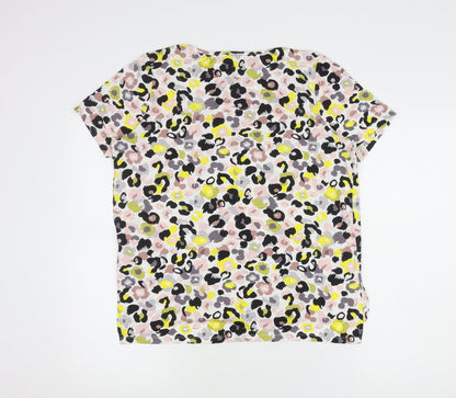 Back view of Principles Women's Multicoloured Floral Top, size 16
