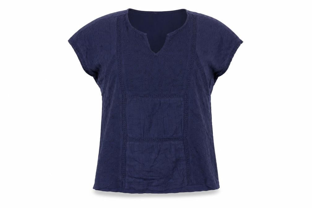 Next Women's Blue Cotton Blouse Size 8