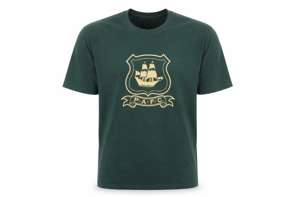 P.A.F.C Men's Green T-Shirt, Size L, Sports Logo, Cotton