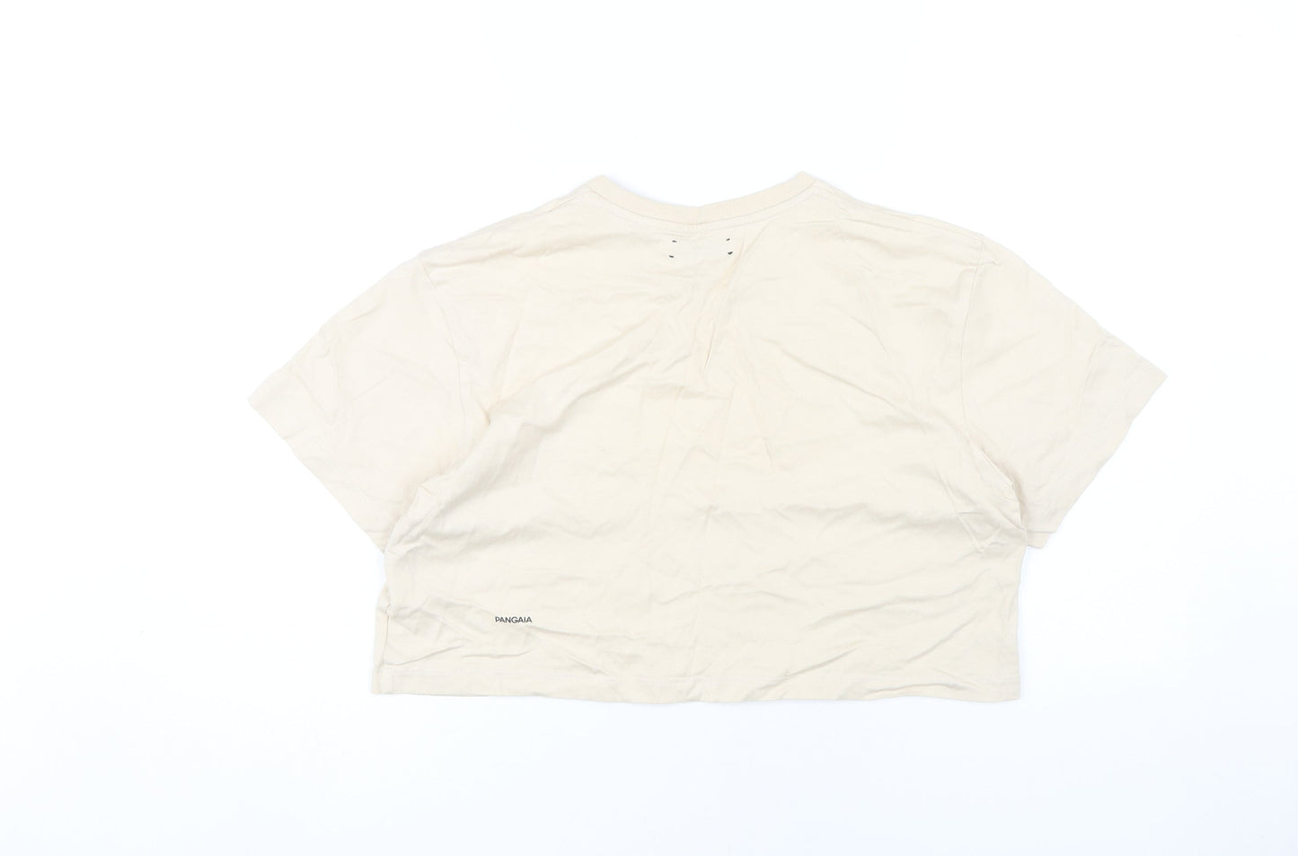 PANGAIA Beige Cropped T-Shirt for Women Size S