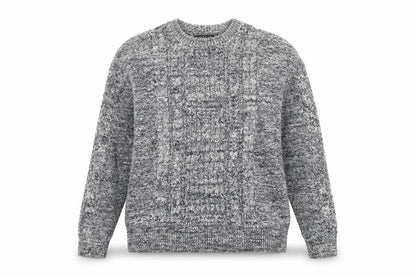 Mango Women's Grey Cable-Knit Pullover Jumper, Size 12