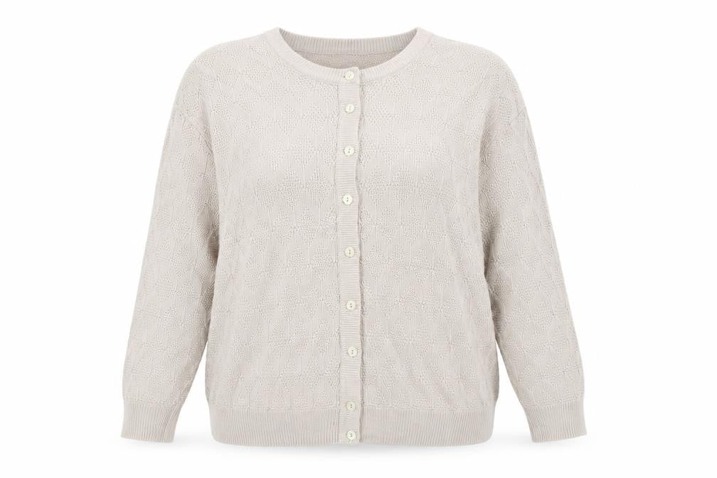 St Michael Womens Beige Wool Cardigan Size 20