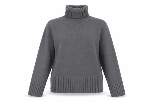 H&M Women's Grey Roll Neck Jumper, Size S, Casual Knitwear