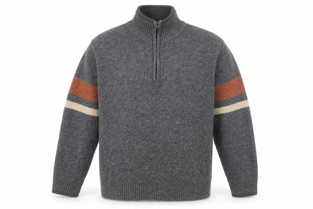 Dunnes Stores Men's Medium Grey High Neck Pullover Jumper