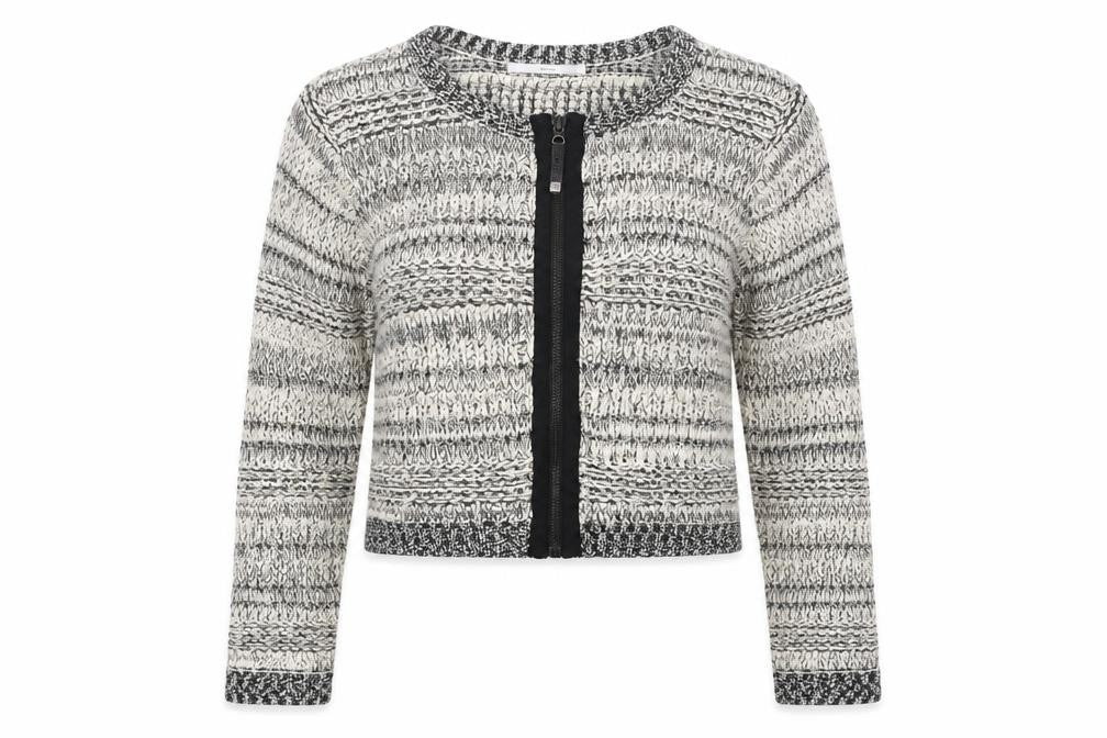 Truly Women's Grey Zip Cardigan L