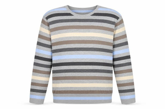 Marks & Spencer Men's Multicoloured Striped Pullover M