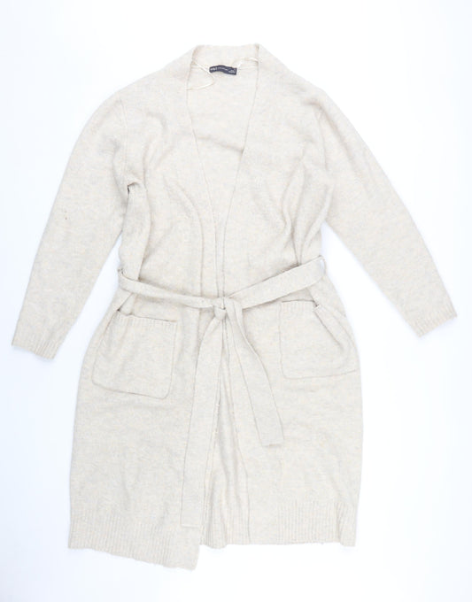 Marks & Spencer Women Beige S Cardigan Jumper