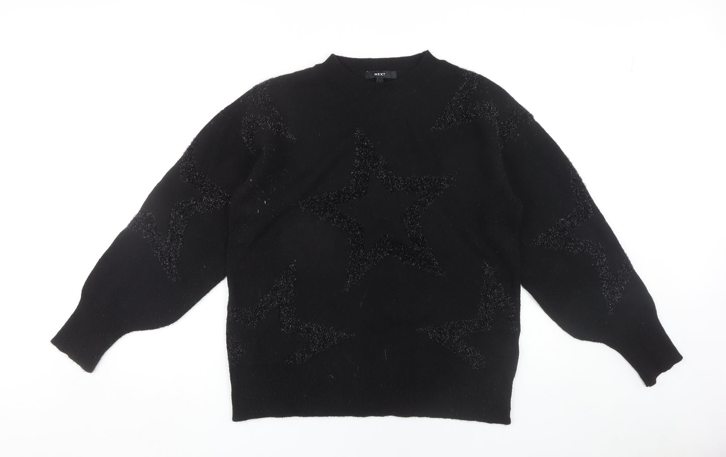 Next Women's Black Star Pullover Jumper - Size S