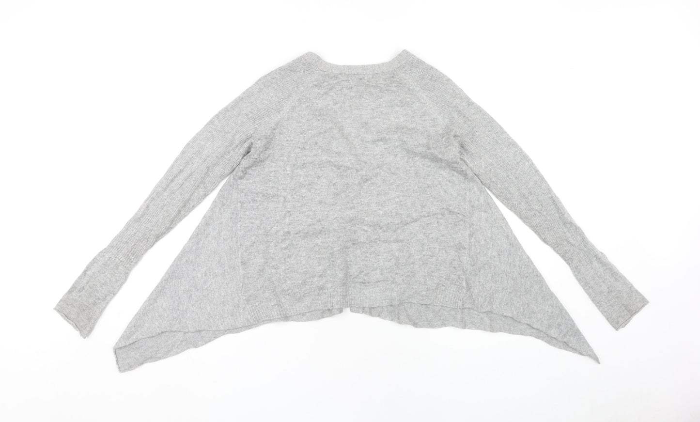 Next Women's Grey V-Neck Cardigan Size 8