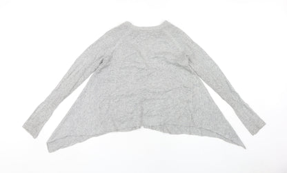 Next Women's Grey V-Neck Cardigan Size 8