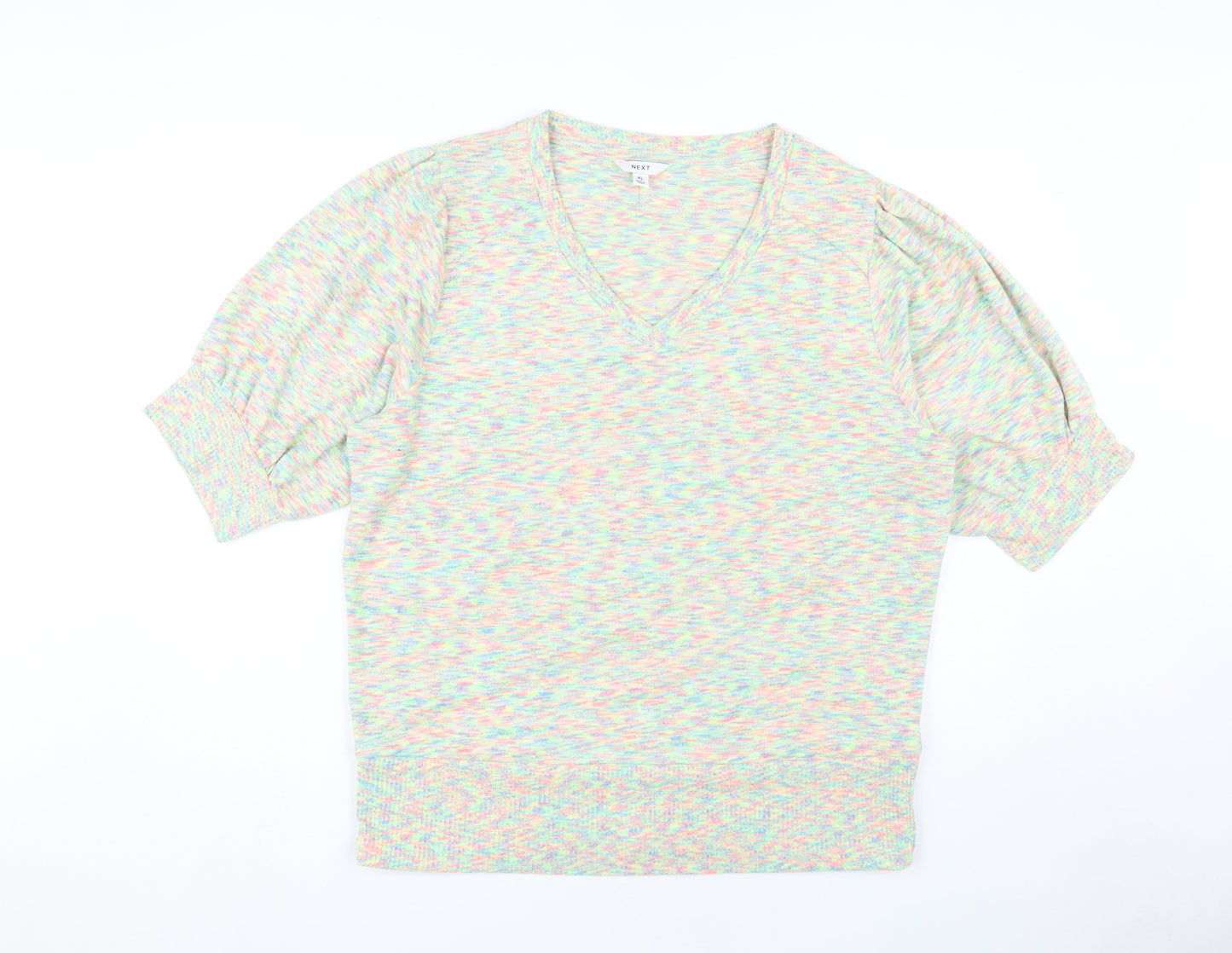 Next Women's Multicoloured V-Neck XL Pullover